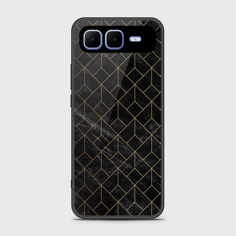 Infinix Smart 10 Plus - Black Marble Series - HQ Premium Shine Durable Shatterproof Case