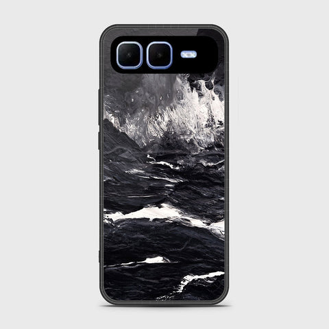 Infinix Smart 10 Plus - Black Marble Series - HQ Premium Shine Durable Shatterproof Case