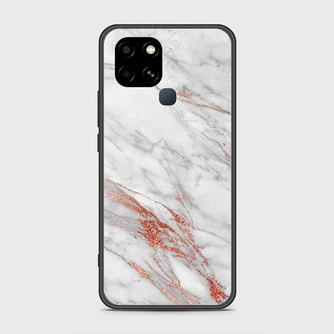 Infinix Smart 6 HD Cover - White Marble Series - HQ Premium Shine Durable Shatterproof Case