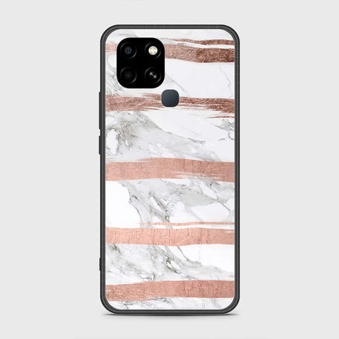 Infinix Smart 6 HD Cover - White Marble Series - HQ Premium Shine Durable Shatterproof Case