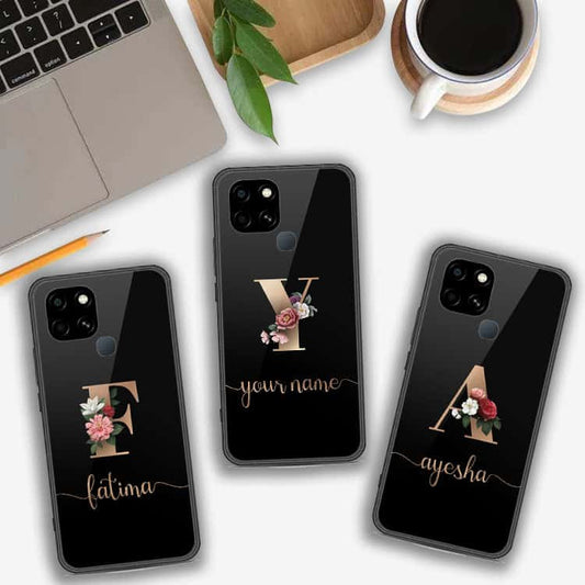 Infinix Smart 6 HD Cover - Personalized Alphabet Series - HQ Premium Shine Durable Shatterproof Case