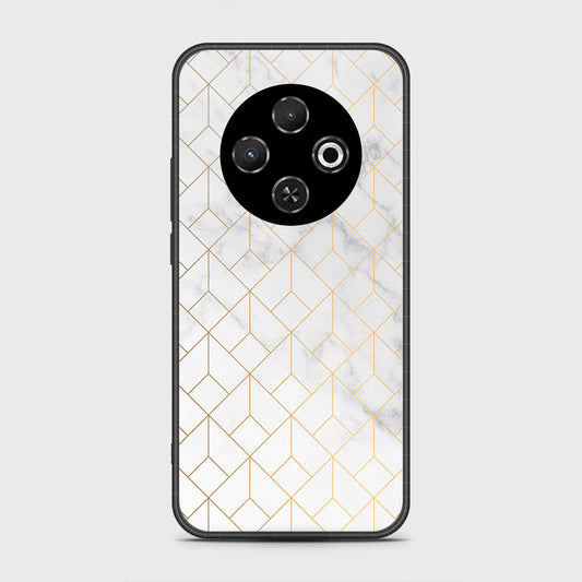 Tecno Spark 30C 4G - White Marble Series 2 - HQ Premium Shine Durable Shatterproof Case