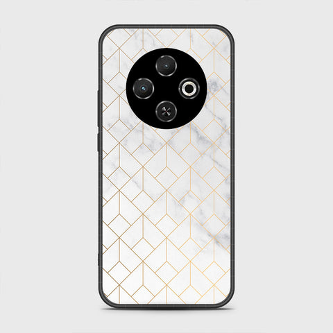 Tecno Spark 30C 4G - White Marble Series 2 - HQ Premium Shine Durable Shatterproof Case