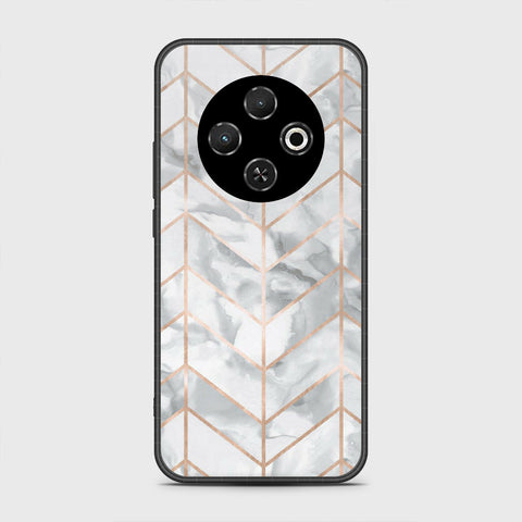 Tecno Spark 30C 4G - White Marble Series 2 - HQ Premium Shine Durable Shatterproof Case