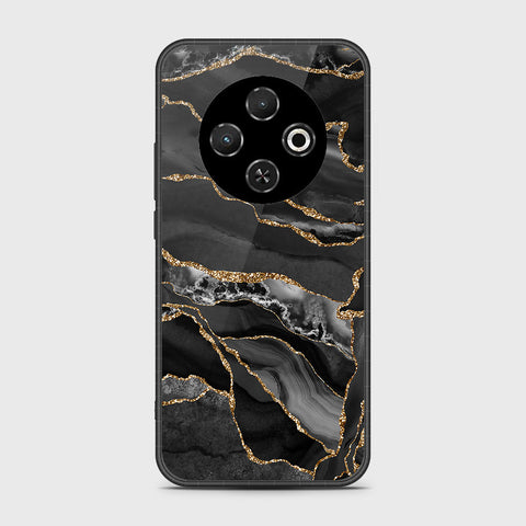 Tecno Spark 30C 4G - Black Marble Series - HQ Premium Shine Durable Shatterproof Case