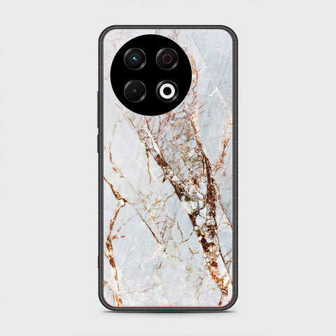Tecno Spark 30 Pro - White Marble Series - HQ Premium Shine Durable Shatterproof Case