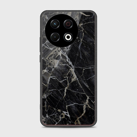 Tecno Spark 30 Pro - Black Marble Series - HQ Premium Shine Durable Shatterproof Case