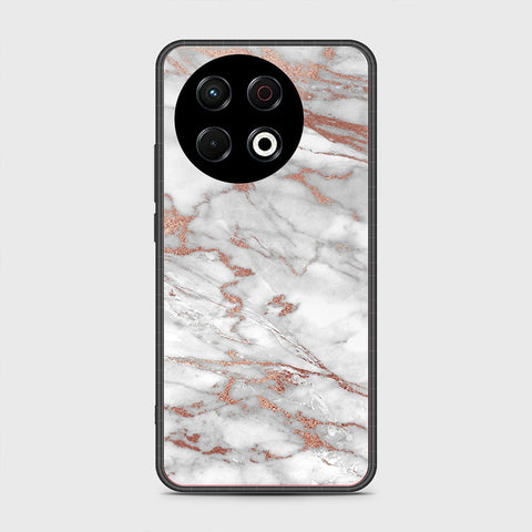 Tecno Spark 30 Pro - White Marble Series 2 - HQ Premium Shine Durable Shatterproof Case
