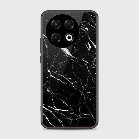 Tecno Spark 30 Pro - Black Marble Series - HQ Premium Shine Durable Shatterproof Case