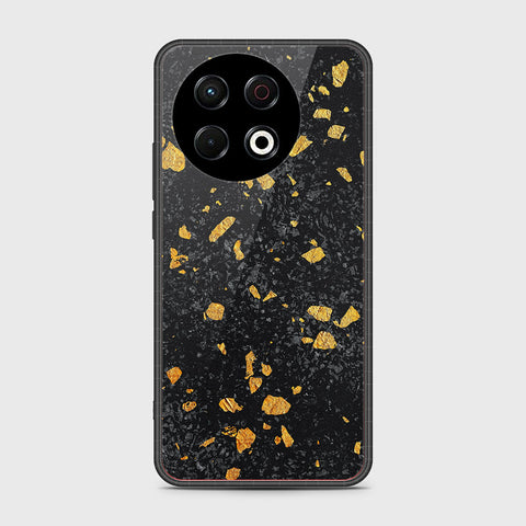 Tecno Spark 30 Pro - Black Marble Series - HQ Premium Shine Durable Shatterproof Case