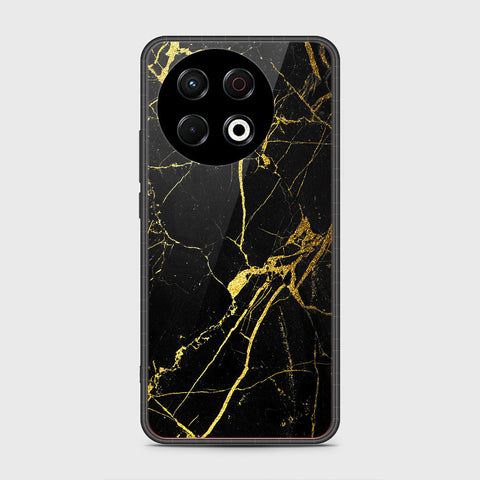 Tecno Spark 30 Pro - Black Marble Series - HQ Premium Shine Durable Shatterproof Case