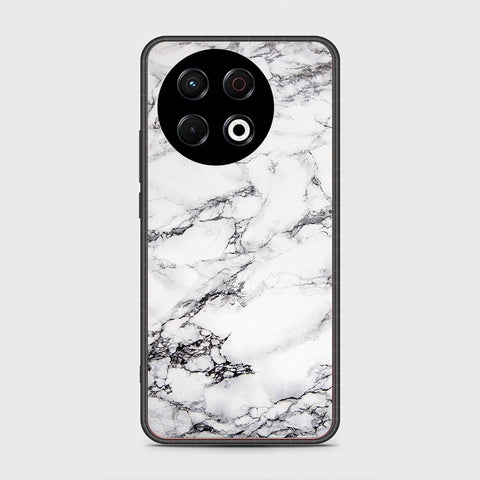 Tecno Spark 30 Pro - White Marble Series - HQ Premium Shine Durable Shatterproof Case