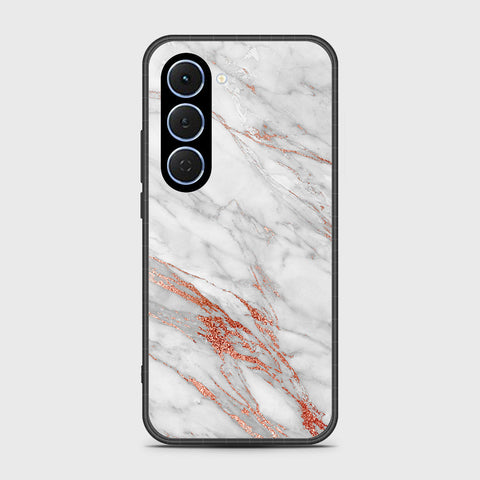 Tecno Spark 40 Pro - White Marble Series - HQ Ultra Shine Premium Infinity Glass Soft Silicon Borders Case