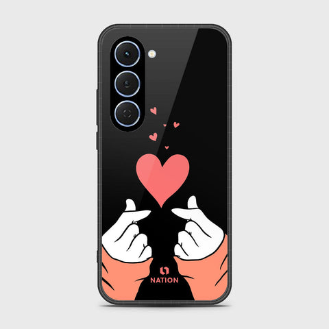 Tecno Spark 40 Pro - Onation Heart Series - HQ Ultra Shine Premium Infinity Glass Soft Silicon Borders Case