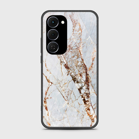 Tecno Spark 40 Pro Plus - White Marble Series - HQ Ultra Shine Premium Infinity Glass Soft Silicon Borders Case
