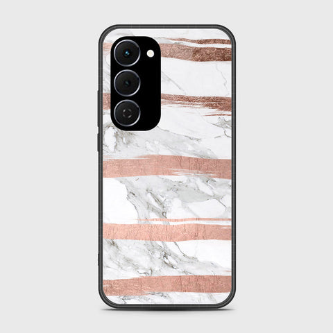 Tecno Spark 40 Pro Plus - White Marble Series - HQ Ultra Shine Premium Infinity Glass Soft Silicon Borders Case