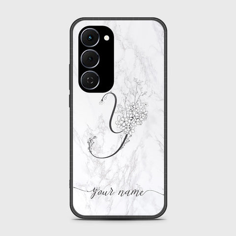 Tecno Spark 40 Pro Plus - Personalized Alphabet Series - HQ Ultra Shine Premium Infinity Glass Soft Silicon Borders Case