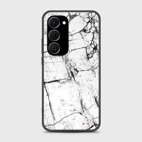 Tecno Spark 40 Pro Plus - White Marble Series 2 - HQ Ultra Shine Premium Infinity Glass Soft Silicon Borders Case