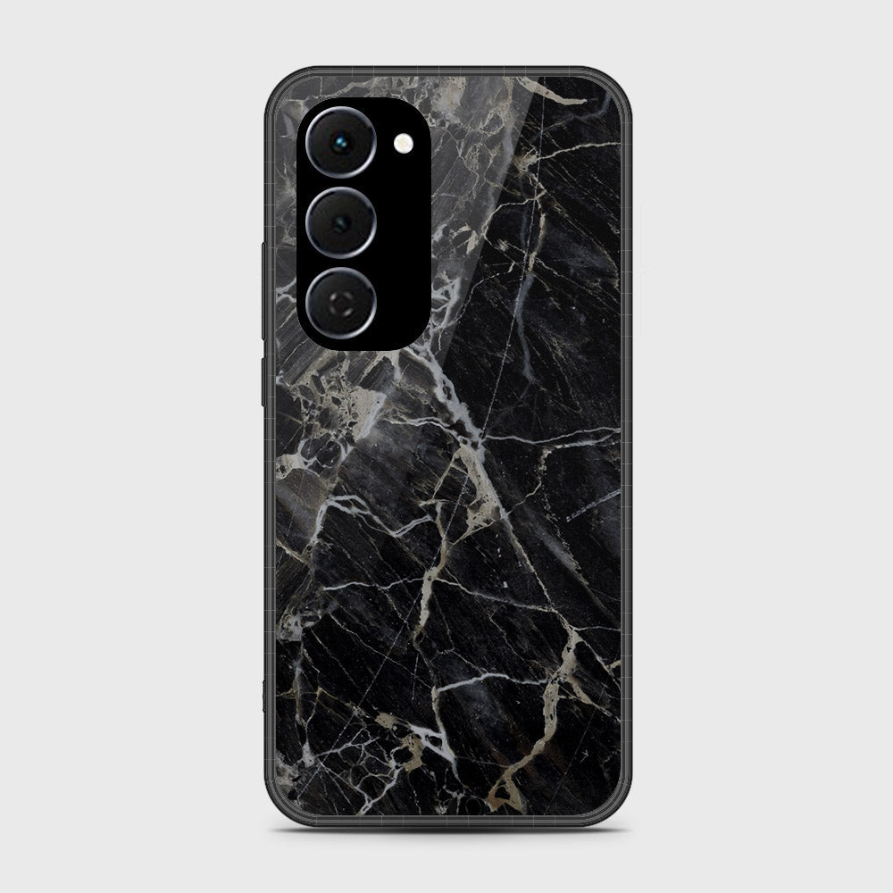 Tecno Spark 40 Pro Plus - Black Marble Series - HQ Ultra Shine Premium Infinity Glass Soft Silicon Borders Case