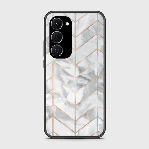 Tecno Spark 40 Pro Plus - White Marble Series 2 - HQ Ultra Shine Premium Infinity Glass Soft Silicon Borders Case