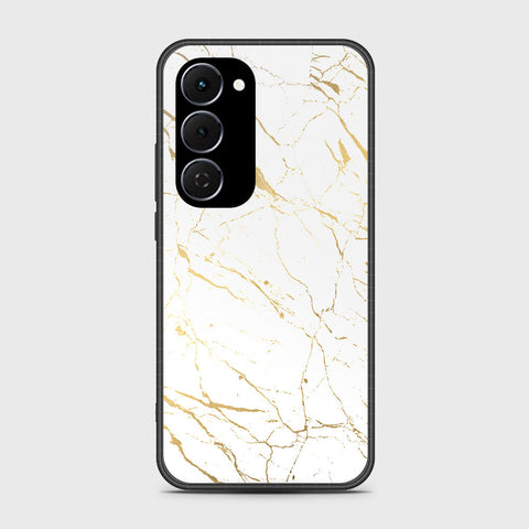 Tecno Spark 40 Pro Plus - White Marble Series 2 - HQ Ultra Shine Premium Infinity Glass Soft Silicon Borders Case