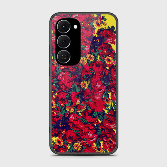 Tecno Spark 40 Pro Plus - Floral Series - HQ Ultra Shine Premium Infinity Glass Soft Silicon Borders Case