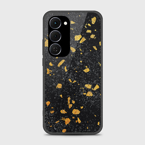 Tecno Spark 40 Pro Plus - Black Marble Series - HQ Ultra Shine Premium Infinity Glass Soft Silicon Borders Case