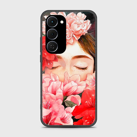 Tecno Spark 40 Pro Plus - Floral Series - HQ Ultra Shine Premium Infinity Glass Soft Silicon Borders Case