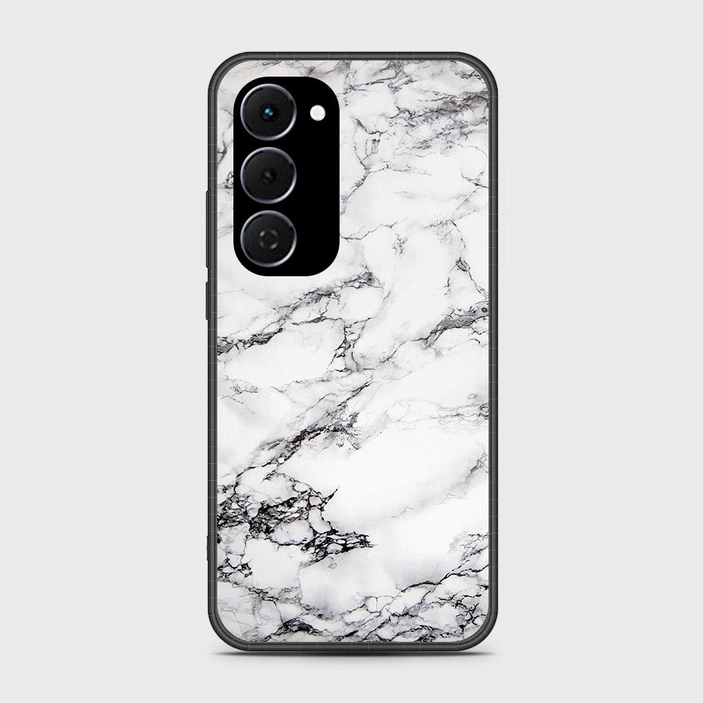 Tecno Spark 40 Pro Plus - White Marble Series - HQ Ultra Shine Premium Infinity Glass Soft Silicon Borders Case