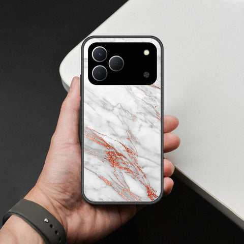 Tecno Spark 50 4G Cover - White Marble Series - HQ Premium Shine Durable Shatterproof Case