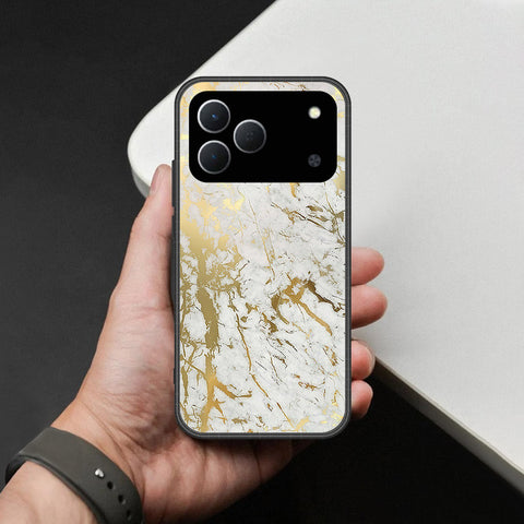 Tecno Spark 50 4G Cover - White Marble Series - HQ Premium Shine Durable Shatterproof Case