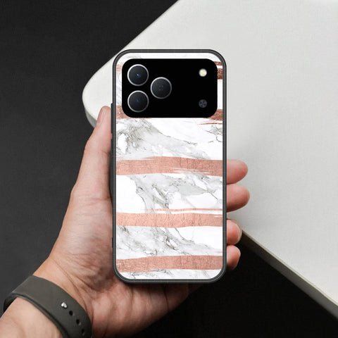 Tecno Spark 50 4G Cover - White Marble Series - HQ Premium Shine Durable Shatterproof Case