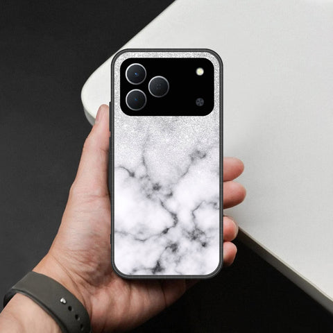 Tecno Spark 50 4G Cover - White Marble Series - HQ Premium Shine Durable Shatterproof Case