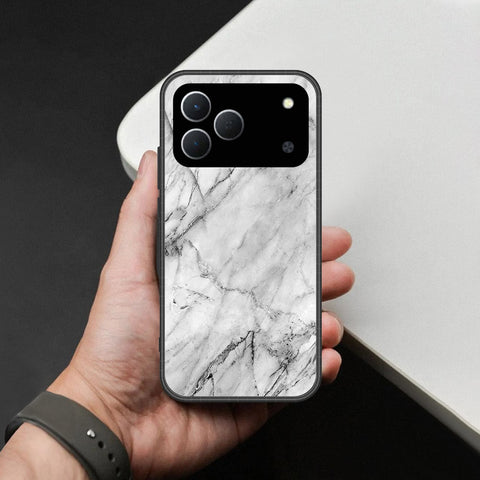 Tecno Spark 50 4G Cover - White Marble Series - HQ Premium Shine Durable Shatterproof Case