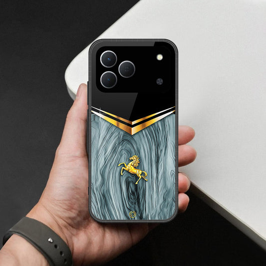 Tecno Spark 50 4G Cover - Majestic Royal V Design - HQ Premium Shine Durable Shatterproof Case