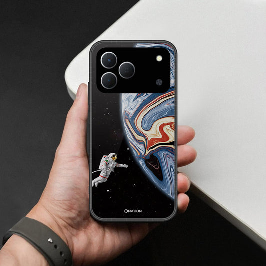 Tecno Spark 50 4G Cover - Cosmic Marble Astronaut Design - HQ Premium Shine Durable Shatterproof Case
