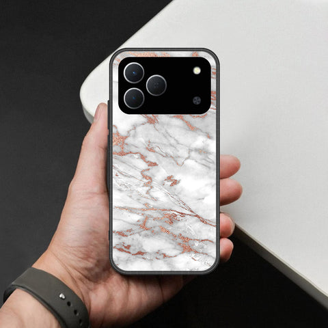 Tecno Spark 50 4G Cover - White Marble Series 2 - HQ Premium Shine Durable Shatterproof Case