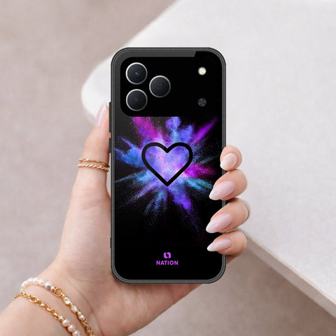 Tecno Spark 50 4G Cover - Onation Heart Series - HQ Premium Shine Durable Shatterproof Case
