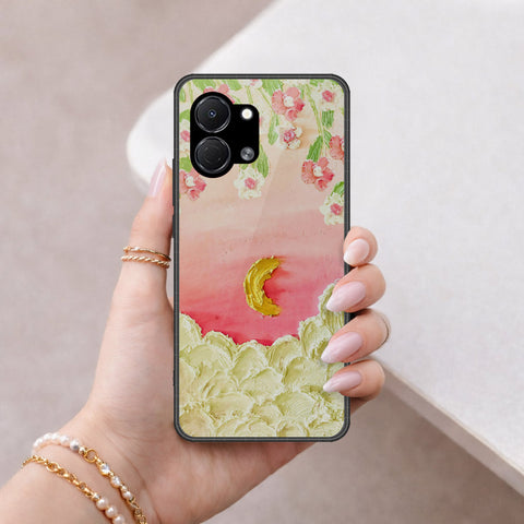Tecno Spark Go 3 Cover - Floral Series - Design 7 - Pink & Yellow - HQ Premium Shine Durable Shatterproof Case