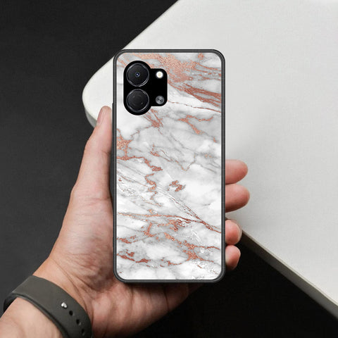 Tecno Spark Go 3 Cover - White Marble Series 2 - HQ Premium Shine Durable Shatterproof Case