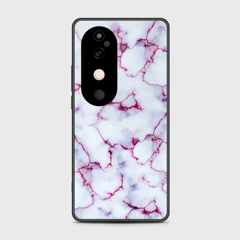 Vivo V40 - White Marble Series - HQ Premium Shine Durable Shatterproof Case