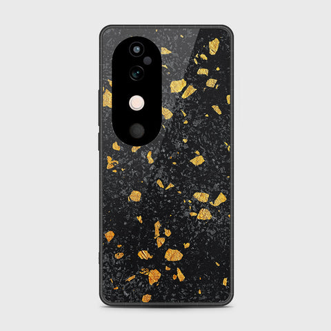 Vivo V40 - Black Marble Series - HQ Premium Shine Durable Shatterproof Case