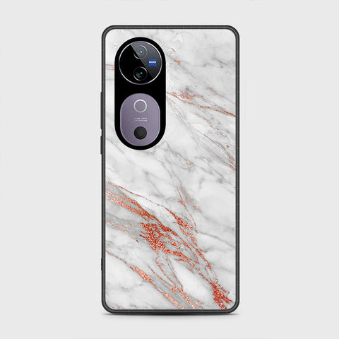 Vivo V40 Pro - White Marble Series - HQ Premium Shine Durable Shatterproof Case