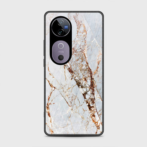 Vivo V40 - White Marble Series - HQ Premium Shine Durable Shatterproof Case