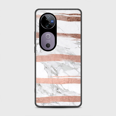 Vivo V40 Pro - White Marble Series - HQ Premium Shine Durable Shatterproof Case