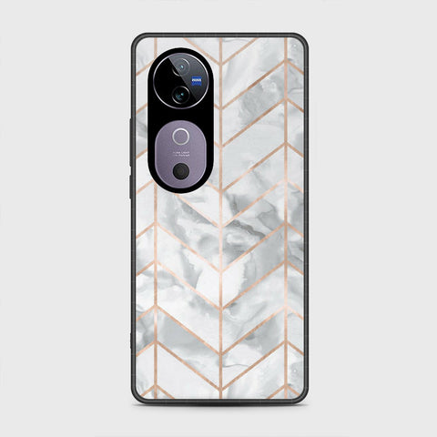 Vivo S19 Pro - White Marble Series 2 - HQ Premium Shine Durable Shatterproof Case