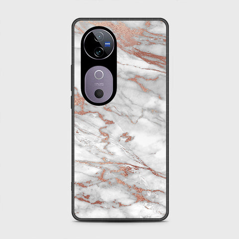 Vivo S19 Pro - White Marble Series 2 - HQ Premium Shine Durable Shatterproof Case