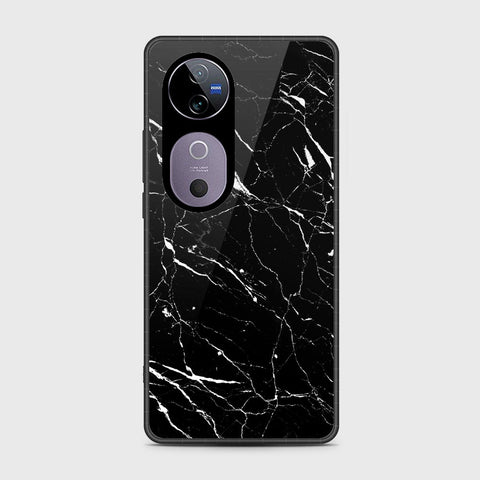 Vivo V40 - Black Marble Series - HQ Premium Shine Durable Shatterproof Case