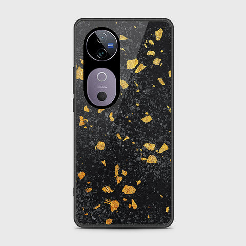 Vivo V40 Pro - Black Marble Series - HQ Premium Shine Durable Shatterproof Case