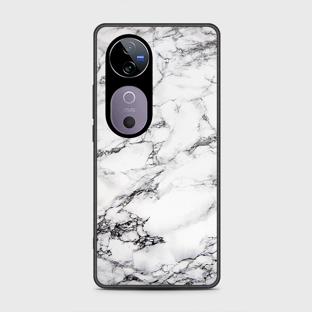 Vivo V40 Pro - White Marble Series - HQ Premium Shine Durable Shatterproof Case